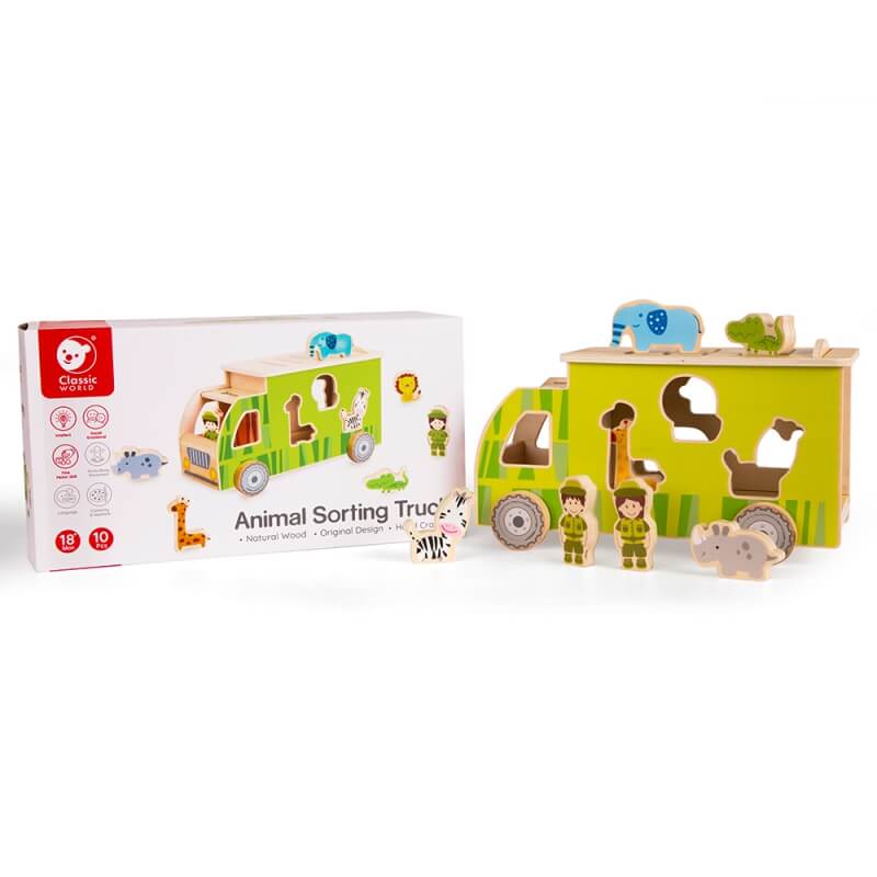 Žaislas Kūdikiams Rūšiuoklis Džiunglių Gyvūnai CLASSIC WORLD Žaislai Kūdikiams Rūšiuokliai