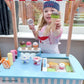 Žaislas Vaikams Bigjigs Medinis Vaikiškas Ledų Vežimėlis (19 El.) Žaislų virtuvėlės ir žaidimų maistas