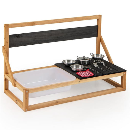 Žaislinė Mini Sodo Virtuvė Vaikams Su Priedais Vaikiškos lauko virtuvėlės