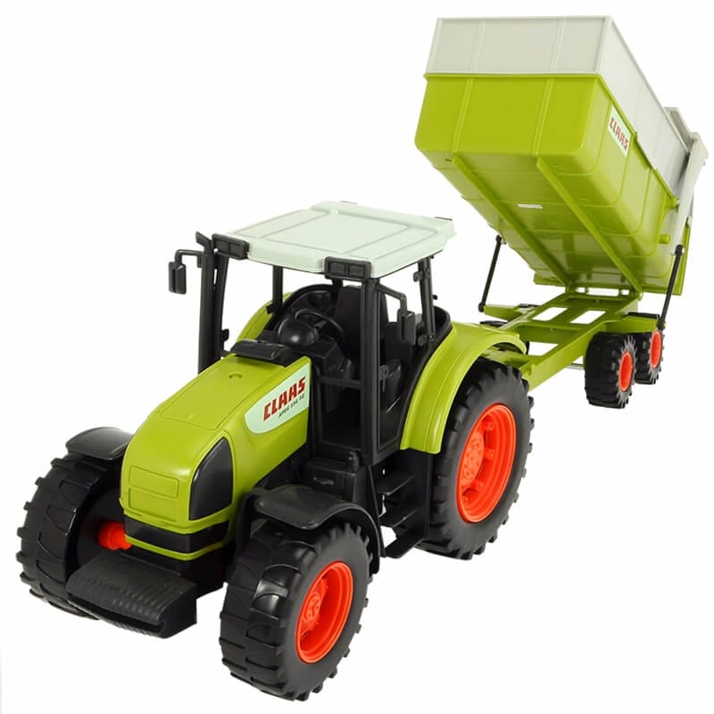 Žaislinis Traktorius DICKIE CLAAS Ares su priekaba 57 cm Žaislai Traktoriai