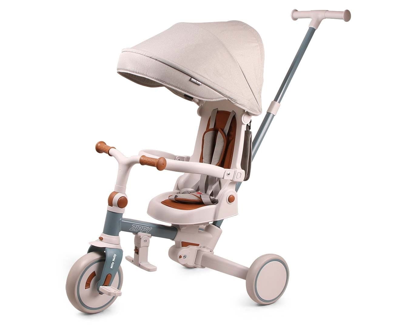 Zippy 5in1 Augantis Triratukas ir Balansinis Dviratukas 12 Mėn.+ Stumiami Triratukai Melsva