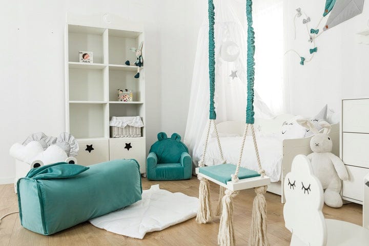 Knygų spinta su durelėmis vaiko kambariui puošta žvaigždėmis Baby & Toddler Furniture Sets