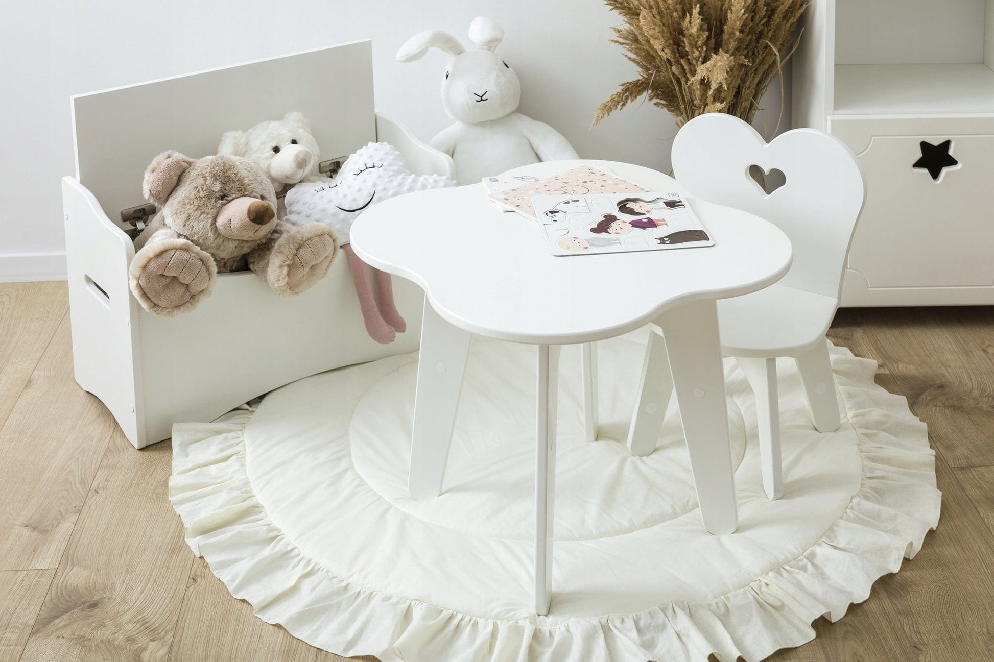 Medinė daiktų/žaislų dėžė su suoliuko funkcija Baby & Toddler Furniture Sets