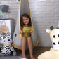 Supynė "Kokonas" Tinka Lauke ir Namie, Boho Stiliaus Su Kutais Geltona Play Swings