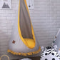 Supynė "Kokonas" Tinka Lauke ir Namie, Boho Stiliaus Su Kutais Geltona Play Swings