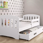 Vaikiška Lova "Classic" Su Stalčiumi Trys Spalvos Beds & Bed Frames