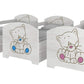 Vaikiška Lova "Oskar Baby Boo Kačiukai" Su Čiužiniu 140 x 70 cm Cribs & Toddler Beds