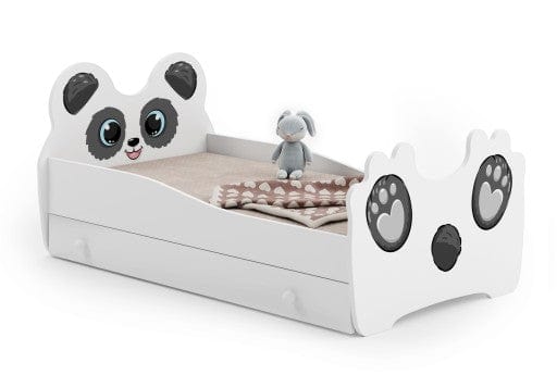 Vaikiška Lova "Panda" + Čiužinys 160x90cm Cribs & Toddler Beds