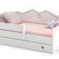 Vaikiška Lova Su Stalčiumi 160x80 cm "Emma" Balta + Čiužinys Cribs & Toddler Beds