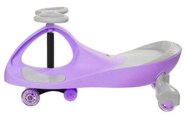 Vaikiškas dviratis "Twistcar" Svingis Violetinis Guminiai LED Ratai Tricycles